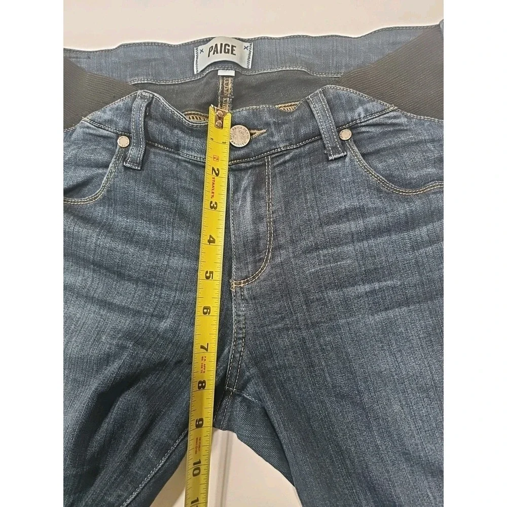 Paige Verdugo‎ Ultra Skinny Maternity Jeans Dark Wash Blue Size 27 Side Panel
